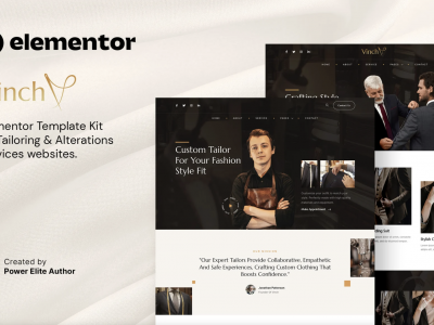 Vinch – Professional Tailoring & Alterations Services Elementor Template Kit