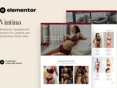 Vintina – Lingerie & Underwear Store Elementor Template Kit
