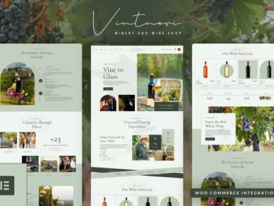Vintneri - Wine Shop & Winery Elementor Pro Template Kit