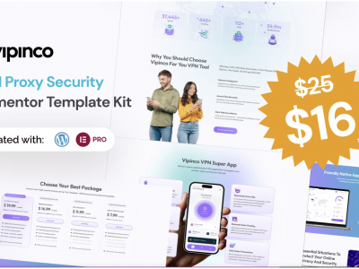 Vipinco - VPN Proxy Security Elementor Pro Template Kit