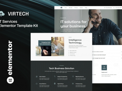 VirTech - IT Services Elementor Template Kit