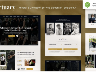 Virtuary - Funeral & Cremation Services Elementor Template Kit