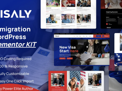 Visaly - Immigration & Visa Consulting Elementor Pro Template Kit