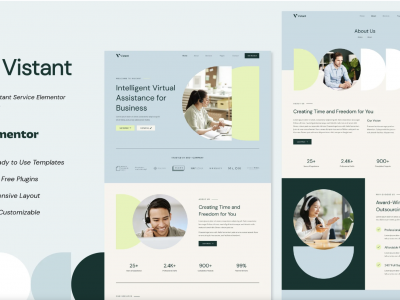 Vistant - Virtual Assistant Service Elementor Template Kit