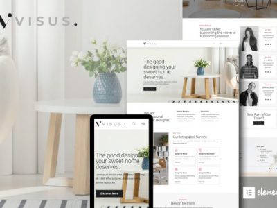 Visus - Interior Design & Architecture Elementor Template Kit