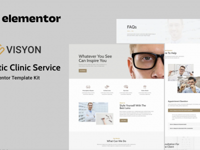 Visyon - Optic Clinic Service Elementor Template Kit