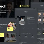 Voltech - Tech & Digital Startup Company Elementor Template Kit