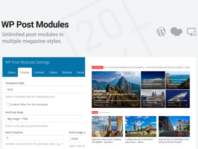 WP Post Modules for News & Magazine