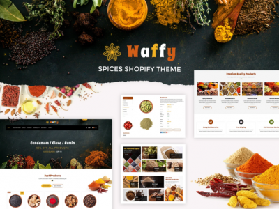 Waffy  Spices, Dry Fruits Store Shopify Theme