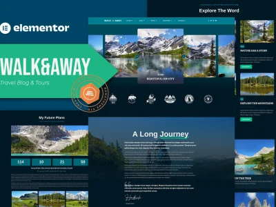 Walk&Away - Travel Blog & Tours Elementor Template Kit