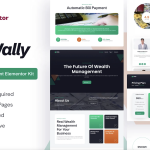 Wally - Wealth Management Elementor Pro Template Kit