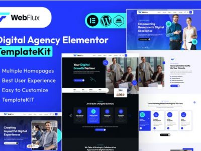 WebFlux - Digital Agency Elementor Template Kit