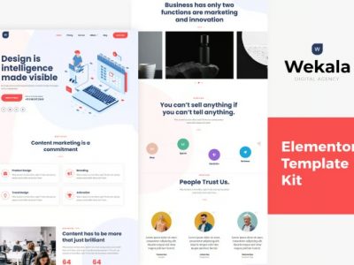 Wekala - Agency Elementor Template Kit