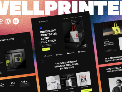 WellPrinted - Print Service Elementor Template Kit