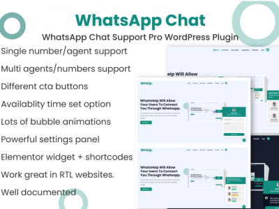 WhatsApp Chat Support Pro WordPress Plugin