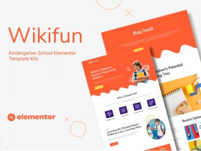 Wikifun - Kindergarten School Elementor Template Kit