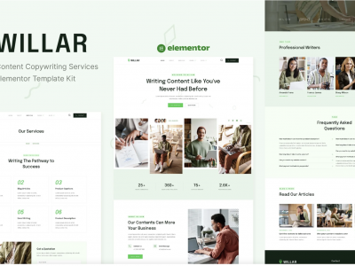 Willar - Content Copywriting Services Elementor Template Kit