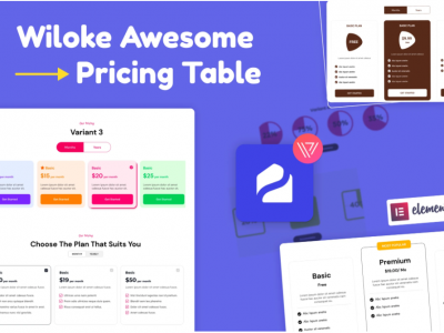 Wiloke Awesome Pricing Table for Elementor