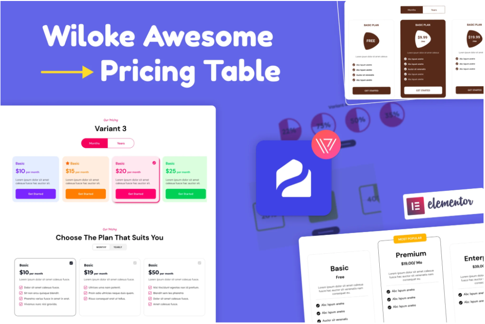 Wiloke Awesome Pricing Table for Elementor