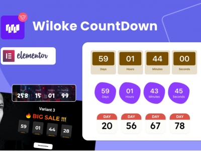 Wiloke Countdown Timer for Elementor