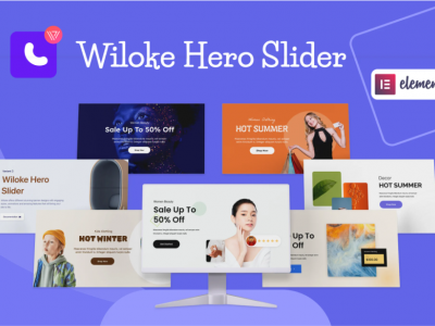 Wiloke Hero Slider Widget for Elementor