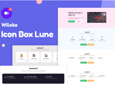 Wiloke Icon Box Lune for Elementor