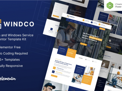 Windco – Doors & Windows Service Elementor Template Kit
