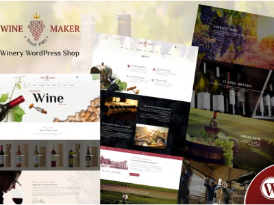 Wine Maker - Winery WordPress Shop