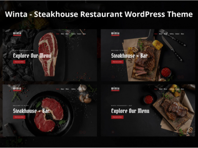 Winta - Steakhouse Restaurant WordPress Theme