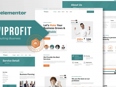 Wiprofit - Consulting Business Elementor Template Kit