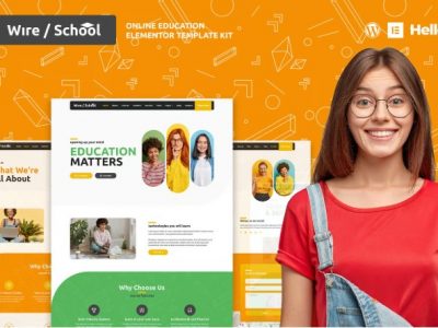Wire School - Online Education Elementor Template Kit