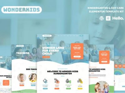 Wonderkids - Kindergarten & Children Day Care Elementor Template Kit