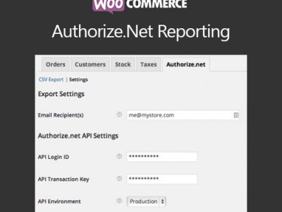 WooCommerce Authorize.Net Reporting