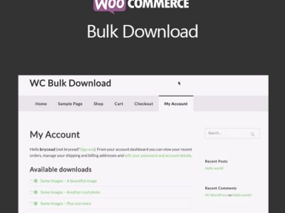 WooCommerce Bulk Download