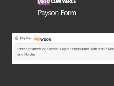 WooCommerce Payson Form