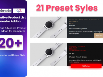 WooCommerce Product List Addon For Elementor
