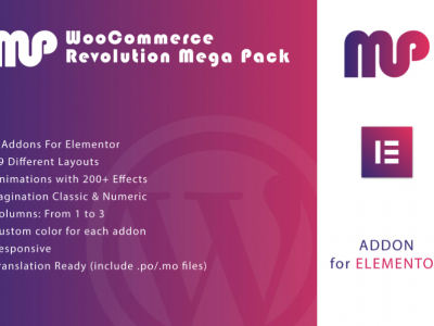WooCommerce Revolution Mega Pack for Elementor