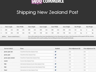 WooCommerce Shipping New Zealand Post