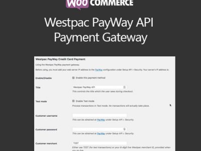 WooCommerce Westpac PayWay API Payment Gateway