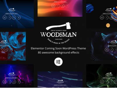 Woodsman - Elementor Coming Soon WordPress Theme