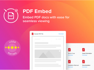 WordPress PDF Embed - Viewer Plugin