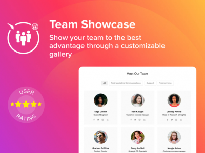 WordPress Team Showcase Plugin