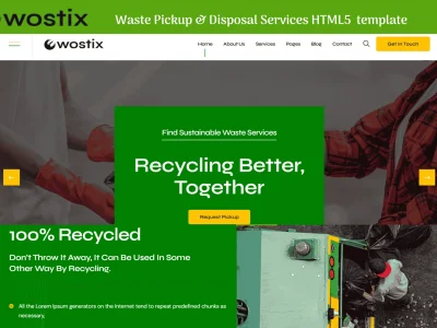 Wostix - Waste Pickup & Disposal Services Template