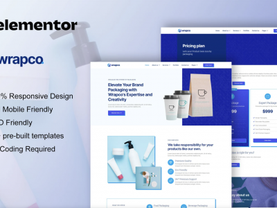 WrapCo - Packaging Company Elementor Template Kit