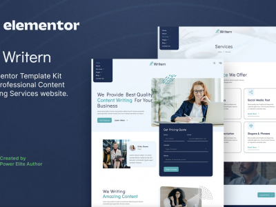 Writern – Content Writing Services Elementor Template Kit