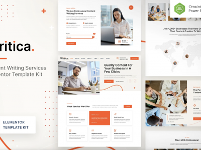 Writica – Content Writing Services Elementor Template Kit