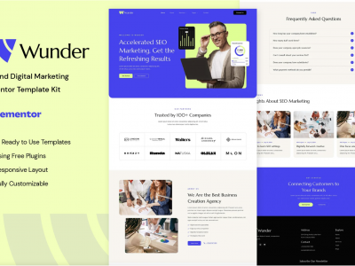Wunder - SEO & Digital Marketing Elementor Template Kit