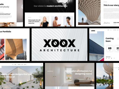 XOOX - Architecture Agency Elementor Template Kit