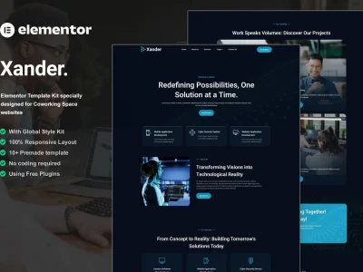 Xander - Tech Company Elementor Template Kit