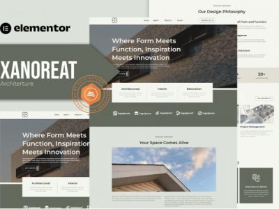 Xanoreat - Architecture Elementor Template Kit